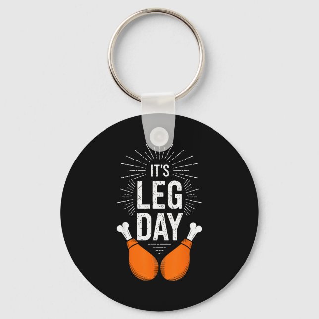It's Leg Day Shirt Adult Kids Men Women Leg Day Th Nyckelring (Framsida)