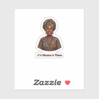 It's Mama's Time - African Queen Heritage Tote Bag Klistermärken