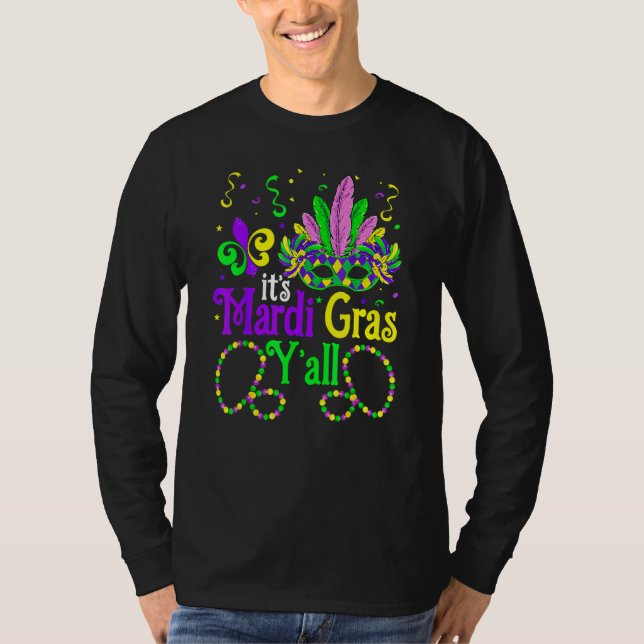 It's Mardi Gras Y'all Funny Parade Lovers T Shirt (Framsida)