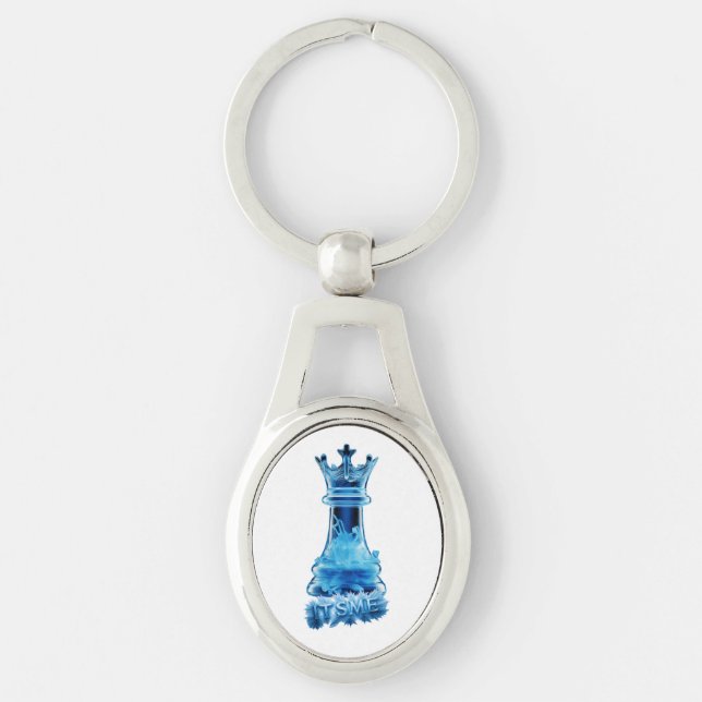 ITS ME OVALT SILVERFÄRGAD NYCKELRING (Framsidan)