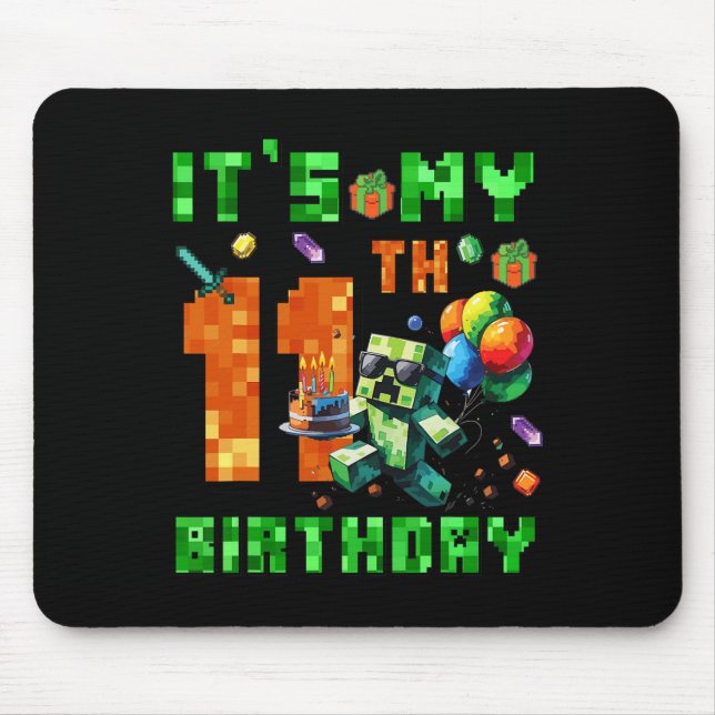 It's My 11th Birthday Pixel Number Video Game Game Musmatta (Framsidan)