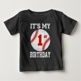 It's My 1st Birthday Baseball Player 1 Year Old T Shirt
