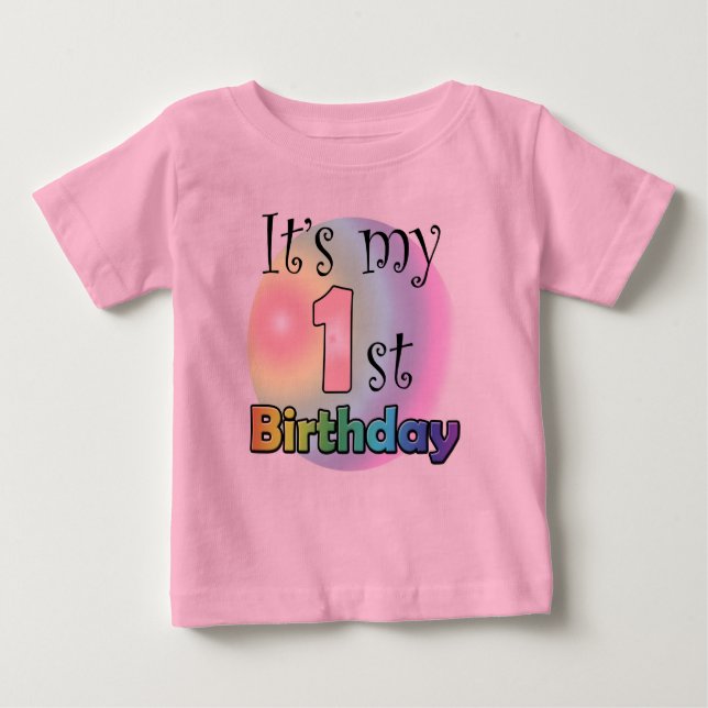 It's my 1st birthday (girl) tee shirt (Framsida)