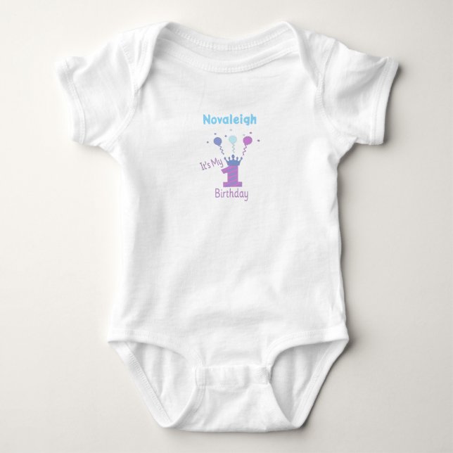 It's My 1st Birthday Girls  T Shirt (Framsida)
