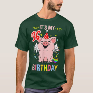 Its My 36th Birthday Pig 3348  T Shirt
