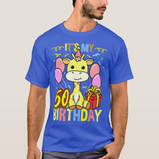 Its My 50th Birthday Giraffe Lover T Shirt