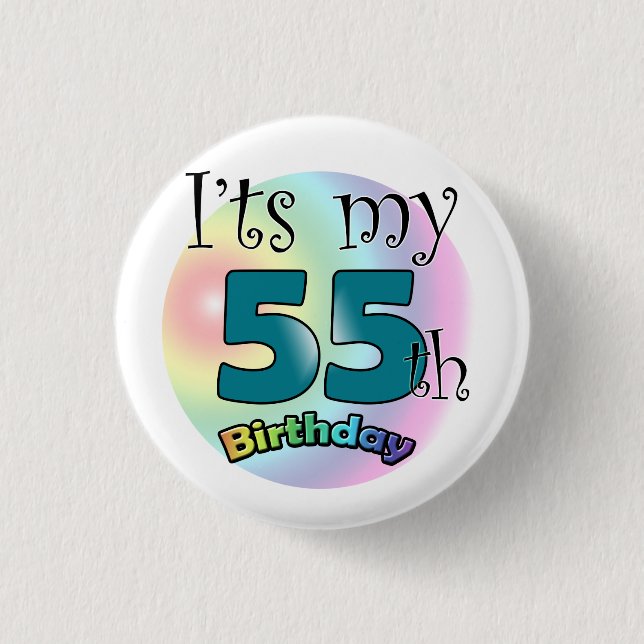 It's my 55th Birthday Knapp (Framsida)