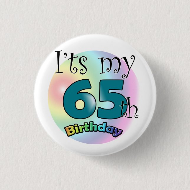 It's my 65th Birthday Knapp (Framsida)