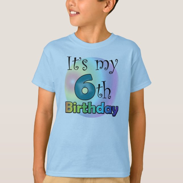 It's my 6th Birthday T-shirt (Framsida)