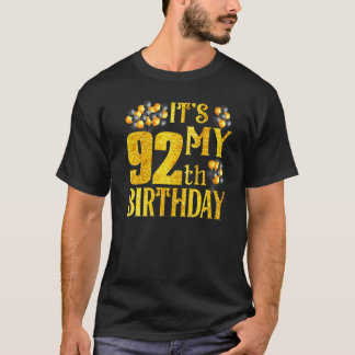 Its My 92nd Birthday Happy 1930 Birthday Tee For M