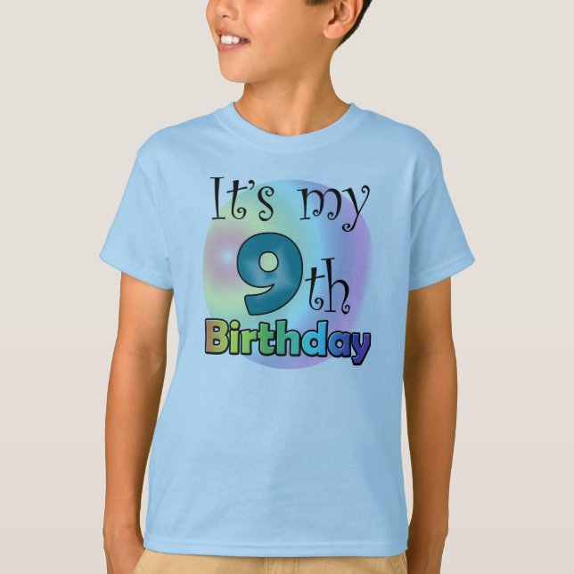 It's my 9th Birthday Tee Shirt (Framsida)