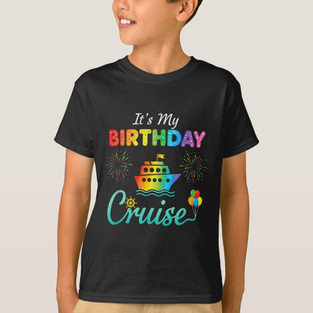 It's My Birthday Cruise, Birthday Cruise Squad Fam T Shirt (Framsida)