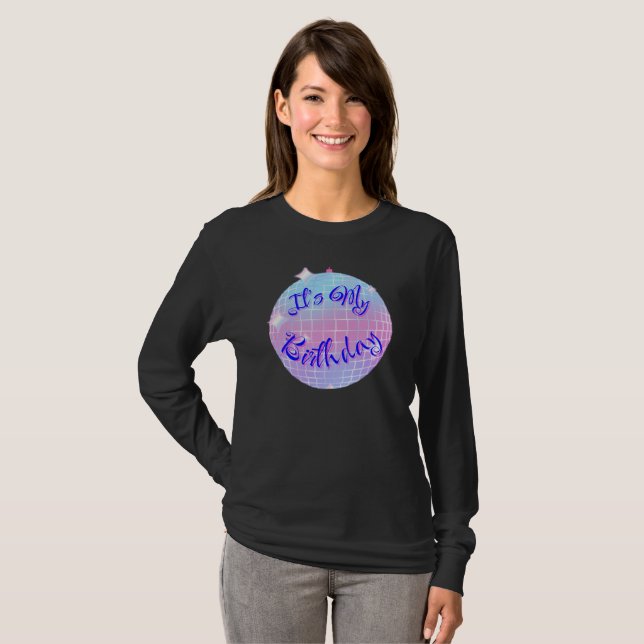 It's my birthday! Glass sphere design. T Shirt (Hel framsida)