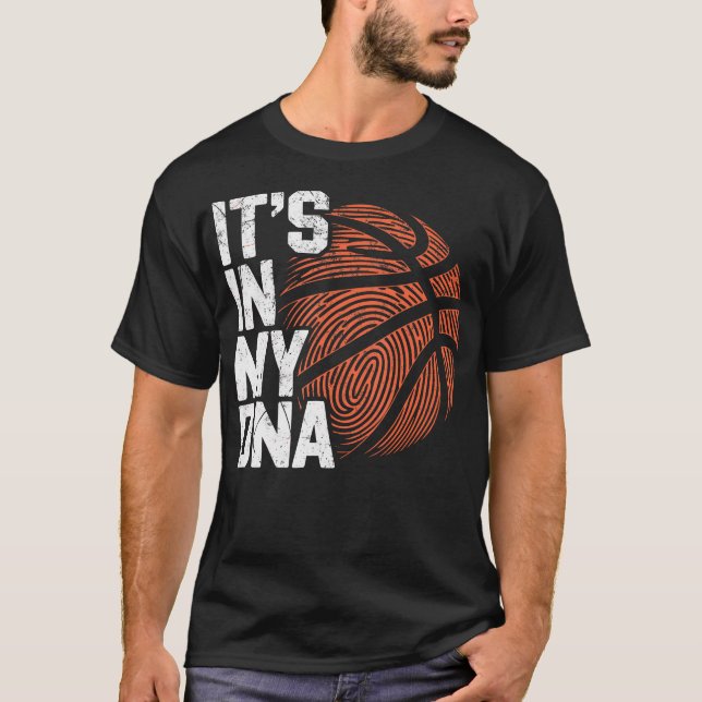 It'S My Dna Basketball Player Dad Basketball Fans  T Shirt (Framsida)