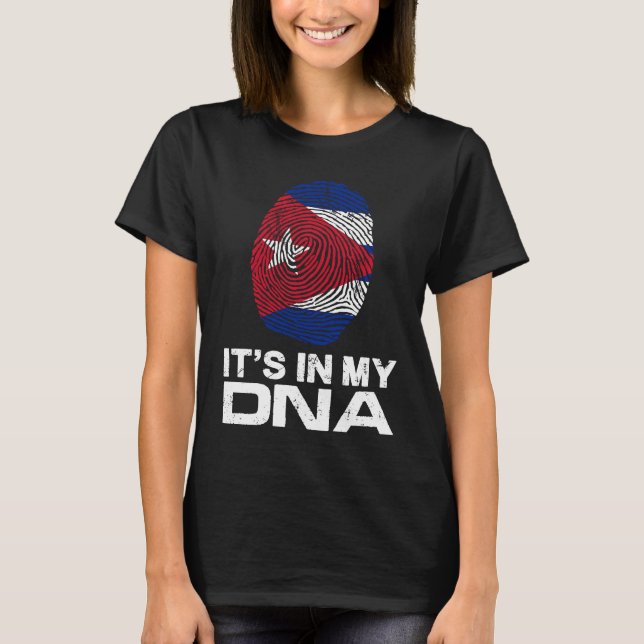 IT'S MY DNA IN Flag National Pride Fingerprint Cub T Shirt (Framsida)