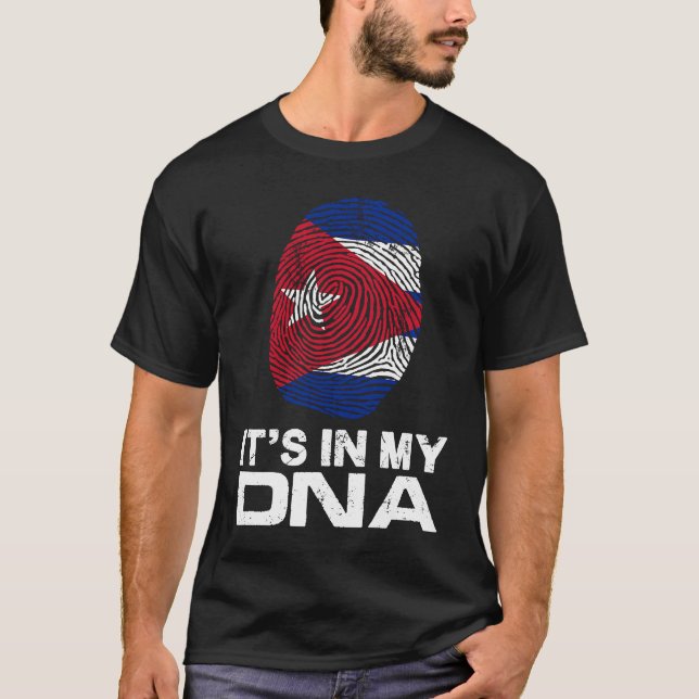 IT'S MY DNA IN Flag National Pride Fingerprint Cub T Shirt (Framsida)