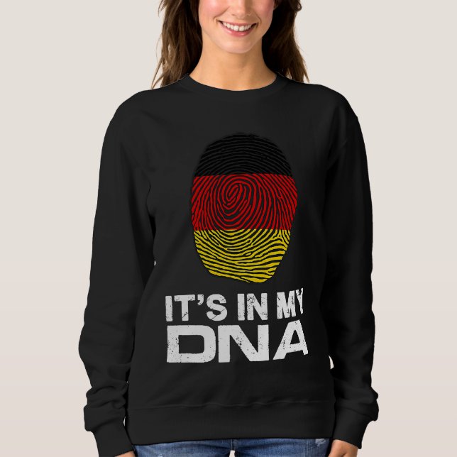 IT'S MY DNA IN flag national pride fingerprint Ger T Shirt (Framsida)