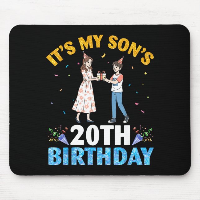 It's My Son's 20th Birthday Happy 20 Years Old Boy Musmatta (Framsidan)