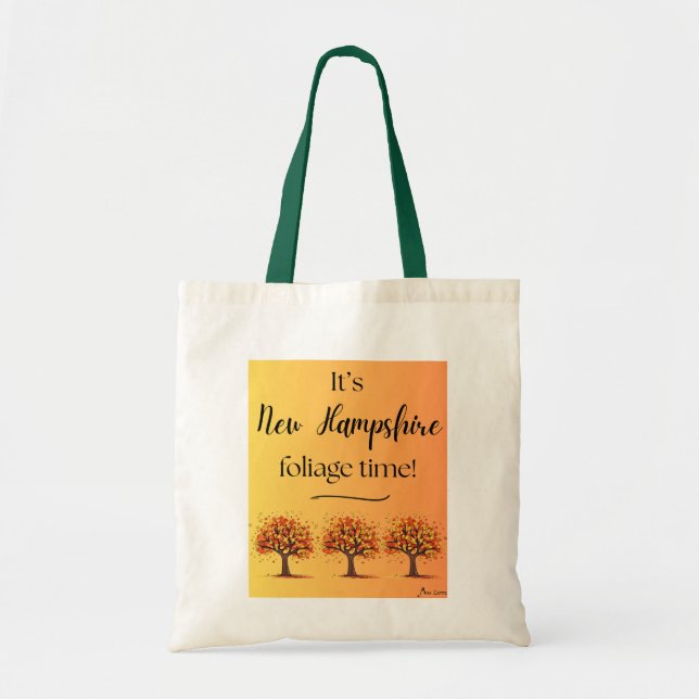 IT's New Hampshire foliage time Tote Bag Tygkasse (Framsidan)