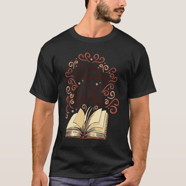 Its not Hoarding if Its books Reader Book Reading  T Shirt (Framsida)