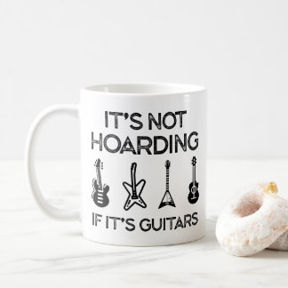 it's not hoarding if it's guitars kaffemugg