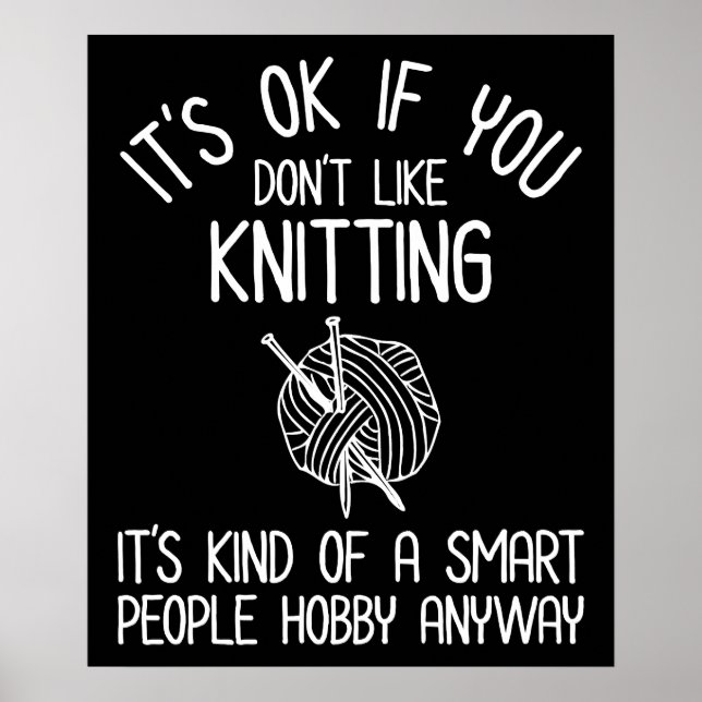 It's OK If You Don't Like Knitting Poster (Framsidan)