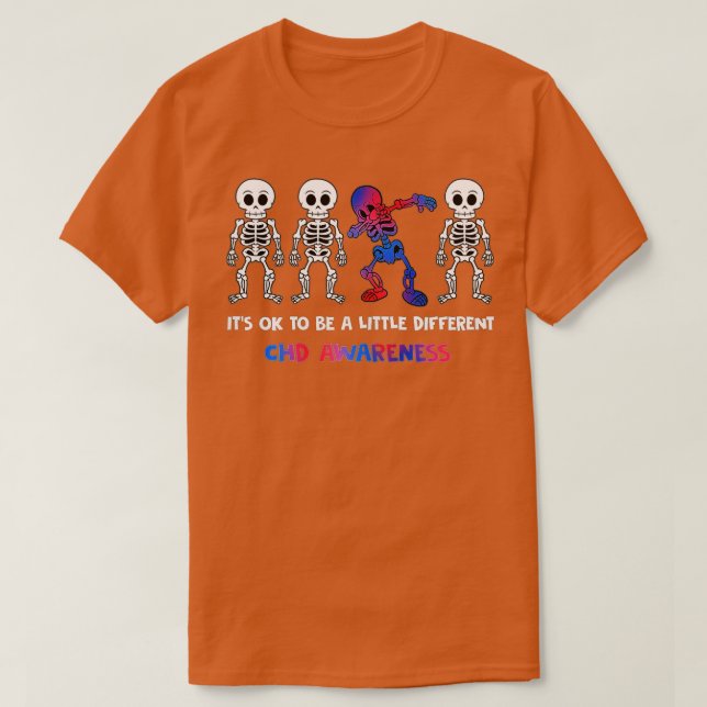It's OK To Be A Little Different CHD Awareness  T Shirt (Design framsida)