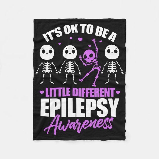 Its Ok To Be A Little Different Epilepsy Awareness Fleecefilt (Framsidan)