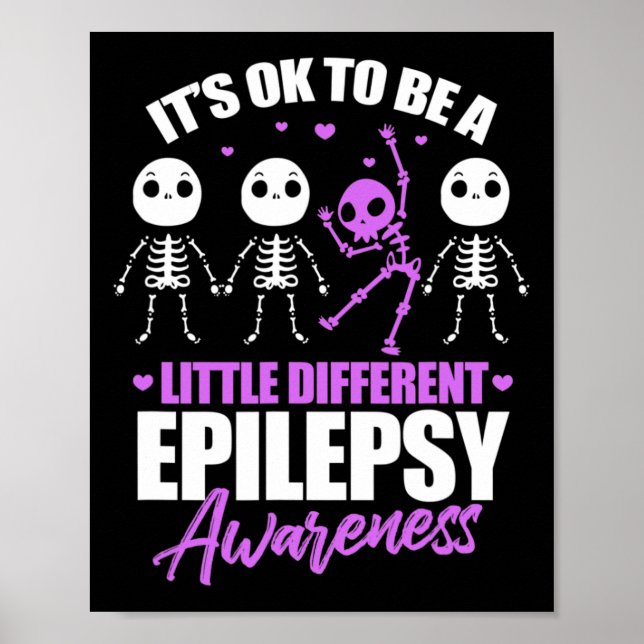 Its Ok To Be A Little Different Epilepsy Awareness Poster (Framsidan)