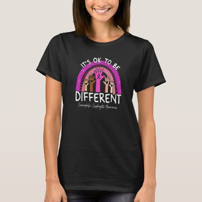 It's Ok To Be Different Eosinophilic Esophagitis A T Shirt (Framsida)