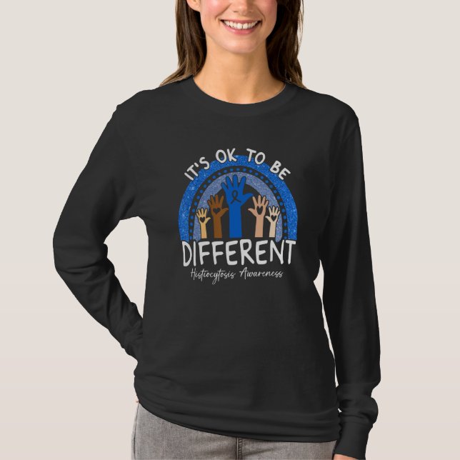 It's Ok To Be Different Histiocytosis Awareness T Shirt (Framsida)