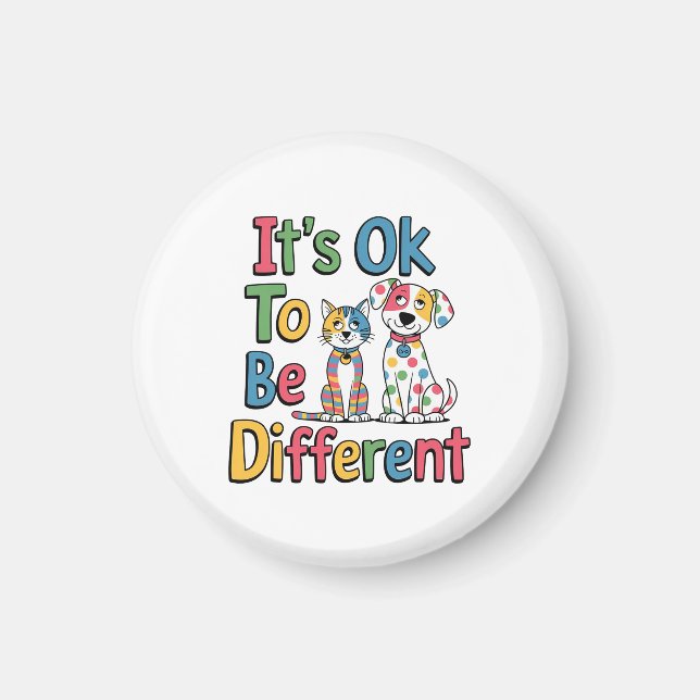 It's ok to be different magnet (Framsidan)