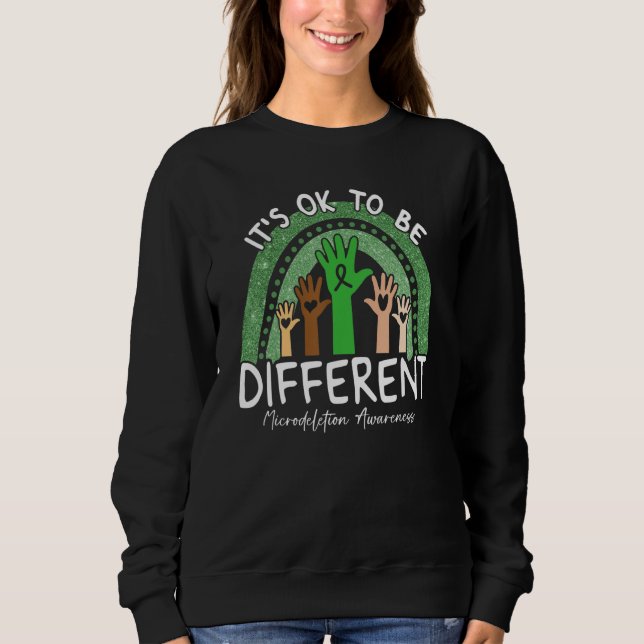 It's Ok To Be Different Microdeletion Awareness Gr T Shirt (Framsida)