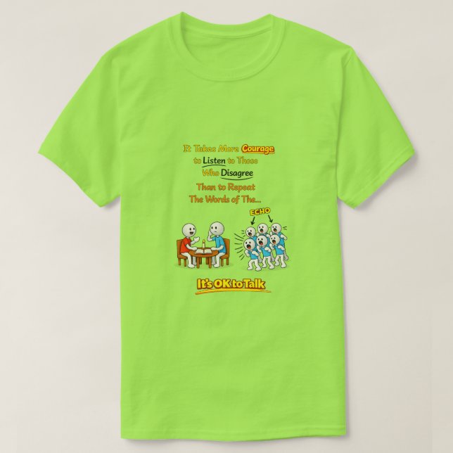 It's OK To Talk (1) T Shirt (Design framsida)
