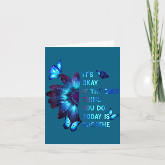 It's Okay If Only Thing You Do Is Breathe Suicide  Kort (Framsida)