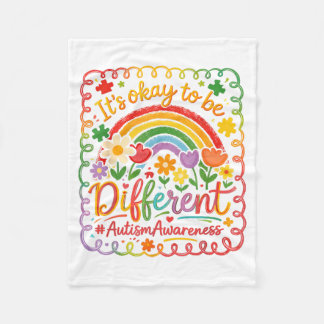 Its Okay to Be Different Neurodiversity Autism Fleecefilt