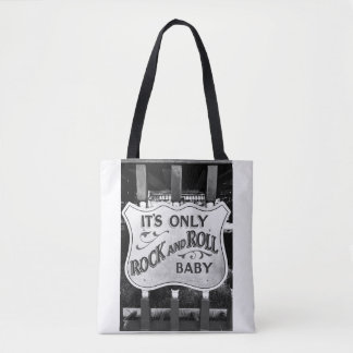 'It's Only Rock and Roll Baby' Totebag Tygkasse