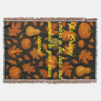 It's Orangey Throw Blanket Filt