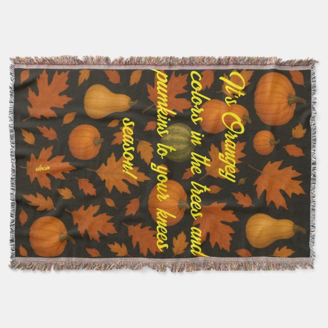 It's Orangey Throw Blanket Filt (Framsidan)