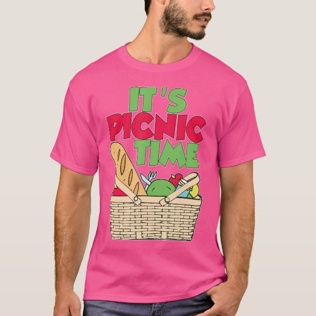 It'S Picnic Time Family Trip Summer Vacation Campi T Shirt (Framsida)