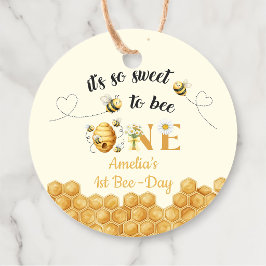 It's So Sweet To Bee 1st Birthday Gåvor Etiketter