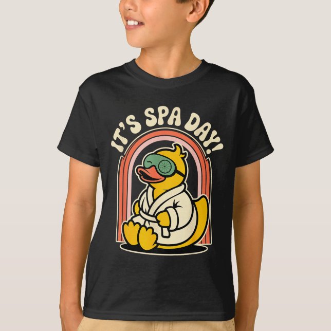 Its Spa Day Wellness Retreat Relax Beauty Home Spa T Shirt (Framsida)