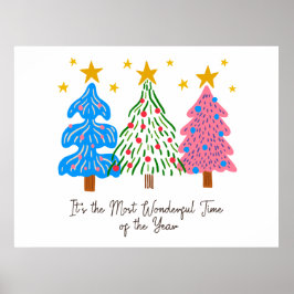 It's The Most Wonderful Time Christmas Poster