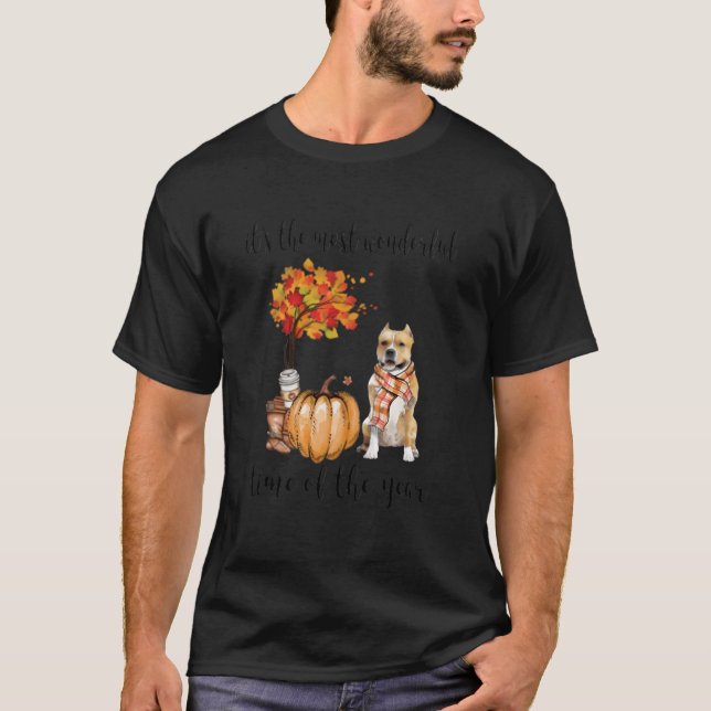 It'S The Most Wonderful Time Of The Year Amstaff T Shirt (Framsida)