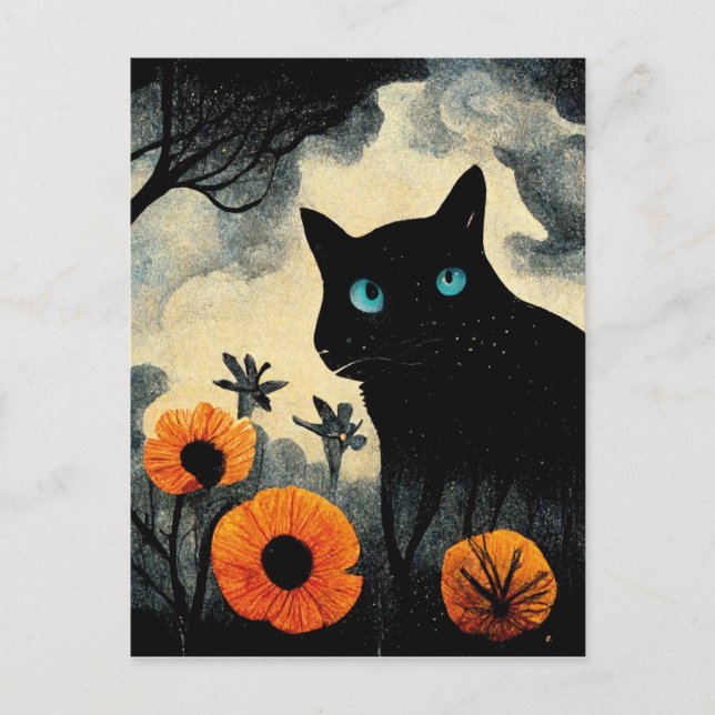 Its the most wonderful time of the year black cat vykort (Framsida)