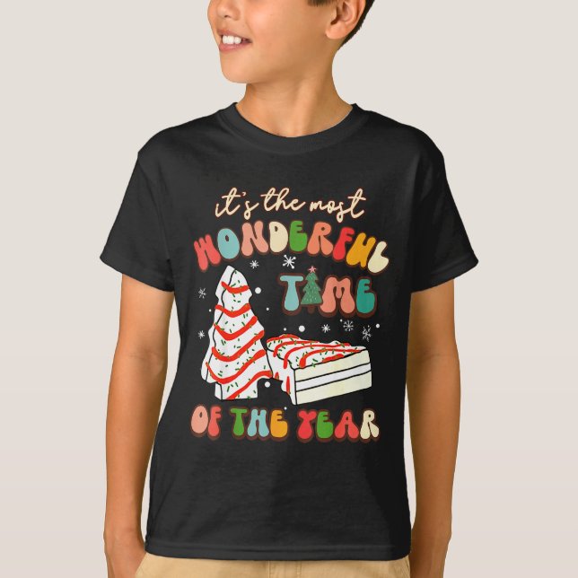 It's The Most Wonderful Time Of The Year Tree Cake T Shirt (Framsida)
