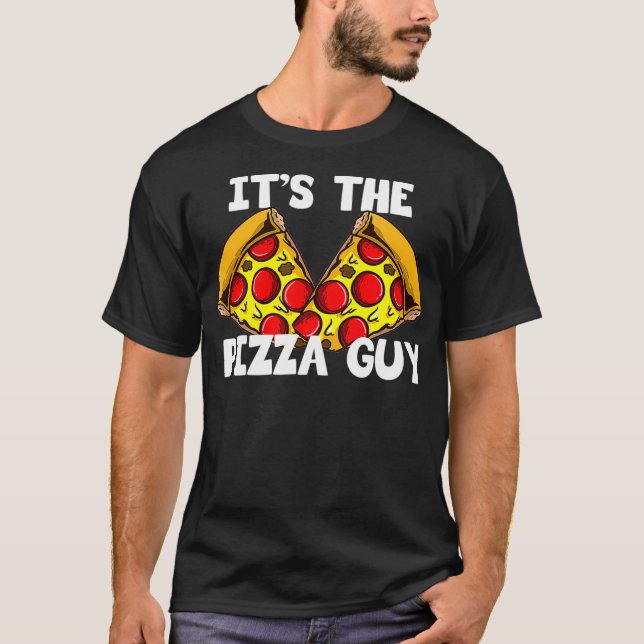 Its The Pizza Guy - Pizza Heart  T Shirt (Framsida)