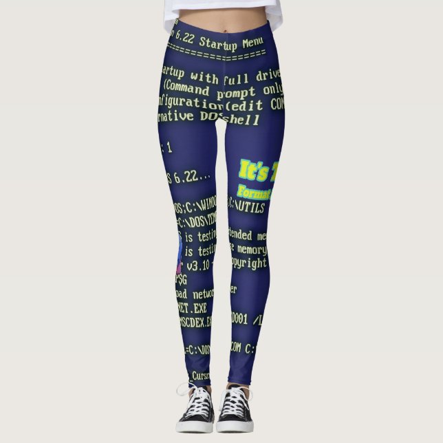 It's Time To Format My Laptop Leggings (Framsida)