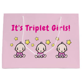 It's Triplet Girls!, Triplet Babies Gift Wrap,