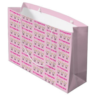 It's Triplet Girls!, Triplet Babies Gift Wrap,